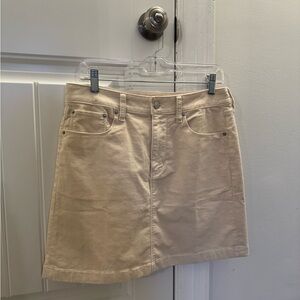 J.Crew Beige Corduroy Skirt